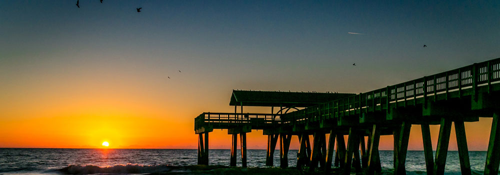 tybee island pier and pavilion sunset