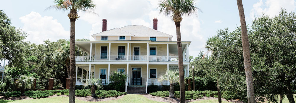 Big white house in tybee island