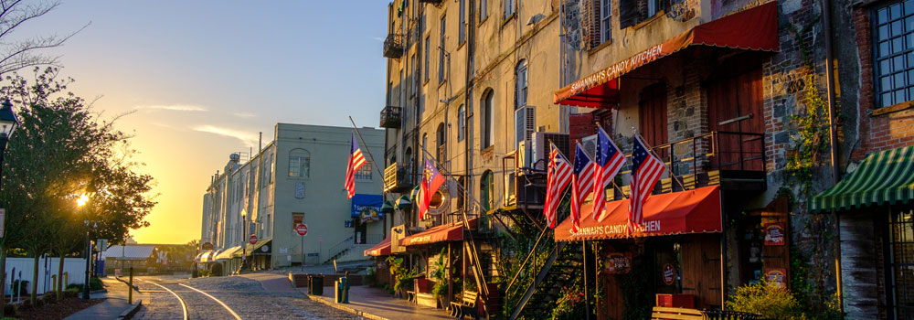 River street savannah downtown