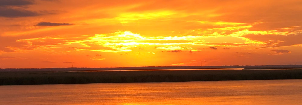 Orange Sky and cloud